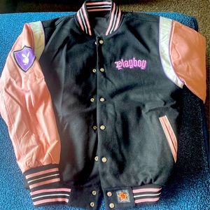Playboy leather/wool jacket